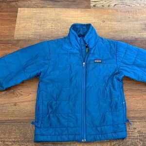 Patagonia Kids Bright Blue Puffer Jacket
